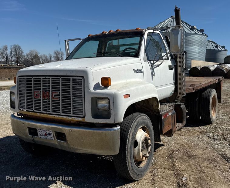 1991 GMC TopKick flatbed truck - DU3376