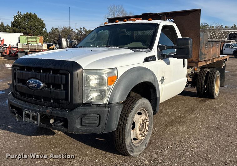 2011 Ford F450 Super Duty XL dump flatbed truck - DH9885