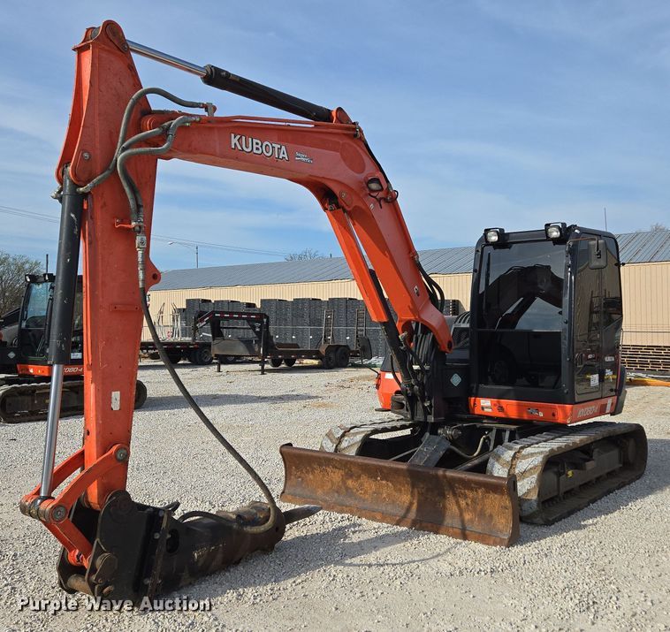 2017 Kubota KX080-4 mini excavator - DP6252