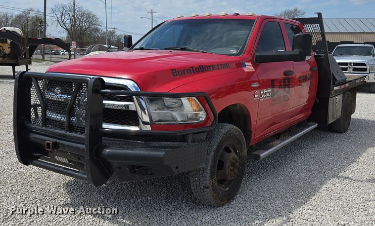 2016 Dodge Ram 3500 Crew Cab flatbed pickup truck - DP6254