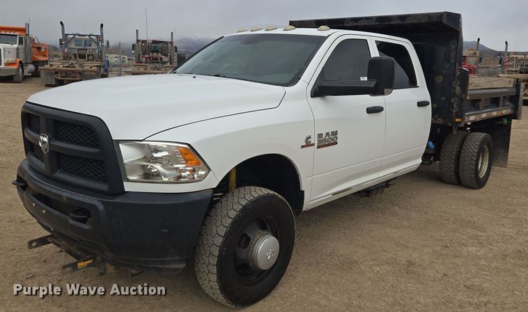2014 Dodge Ram 3500 Crew Cab dump bed pickup truck - DT7063