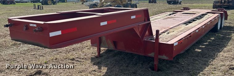 1989 Shop built lowboy equipment trailer - EJ8432