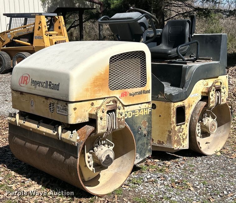 2001 Ingersoll Rand DD34HF double drum vibratory roller - EK2776