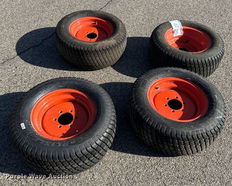 (4) 27x10.5-15 tires and wheels - DV0684