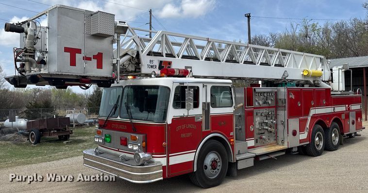 1985 Spartan RS20-3064 aerial platform fire truck - EG6288