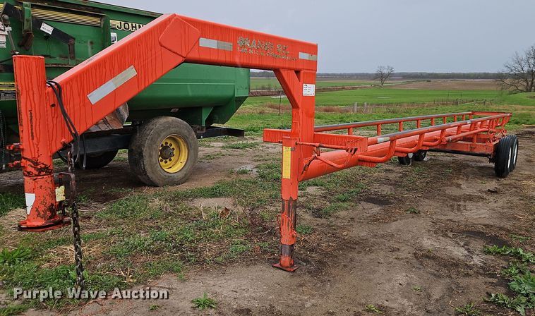 Orange Ox hay bale trailer - DT7721