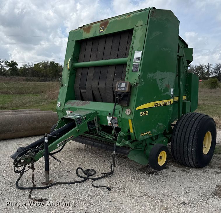 2007 John Deere 568 MegaWide Plus round baler - EJ3583
