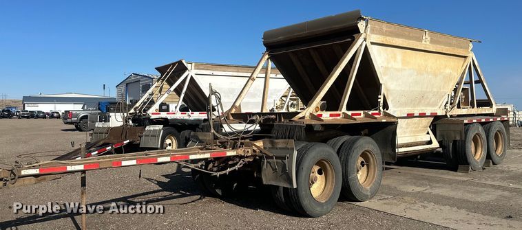 1997 Ranch Manufacturing Co bottom dump trailer - DT7128