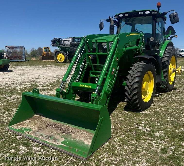2014 John Deere 6190R MFWD tractor - DE2172