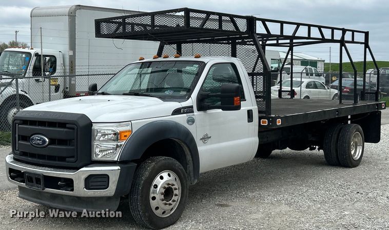 2013 Ford F450 Super Duty XL flatbed truck - EK2945