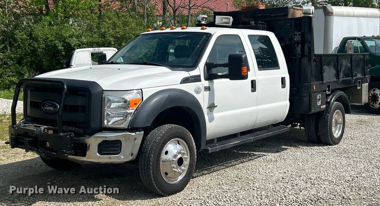 2012 Ford F550 Super Duty Crew Cab flatbed truck - EK2978