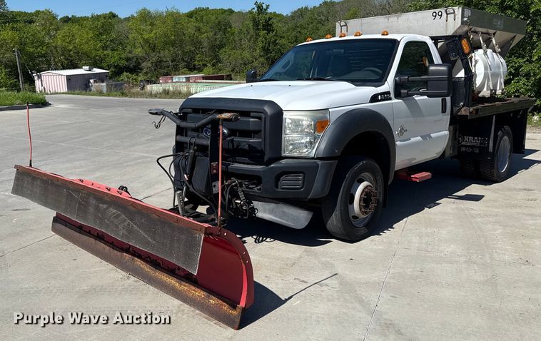 2012 Ford F450 Super Duty dump flatbed truck - DZ4008