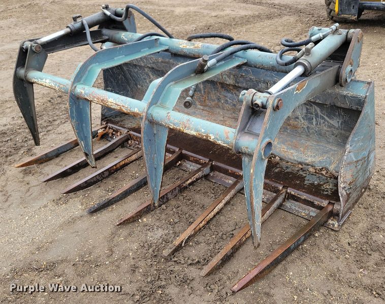 65" W skid steer grapple bucket - EA2428