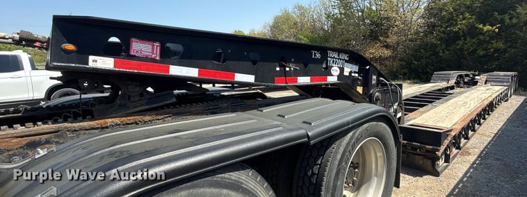 2022 Trail King TK 110 HDG lowboy equipment trailer - DS3639