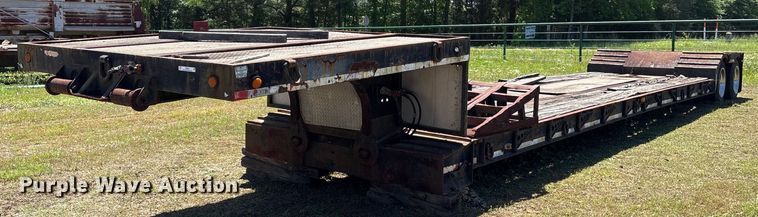 1989 Talbert TDW-30-SRG lowboy equipment trailer - OB9672
