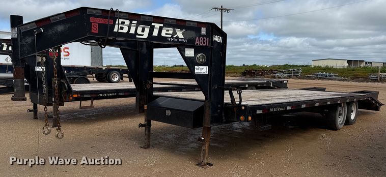 2017 Big Tex 14GN-20BK+5 equipment trailer - ED5621