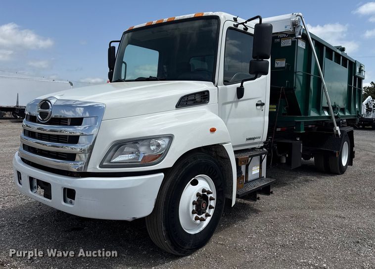 2013 Hino 338 roll-off container truck - EG5765