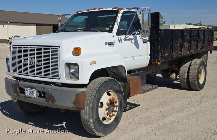 1996 GMC TopKick C5500 dump flatbed truck - EM7275