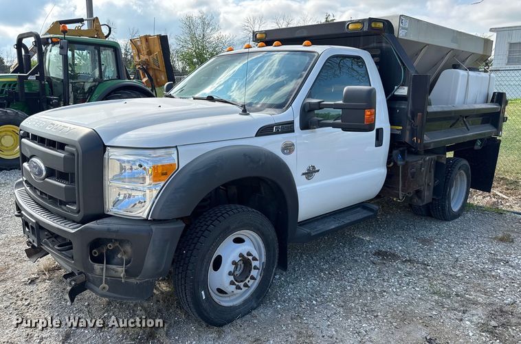 2015 Ford F550 Super Duty XL dump flatbed truck - DV4040