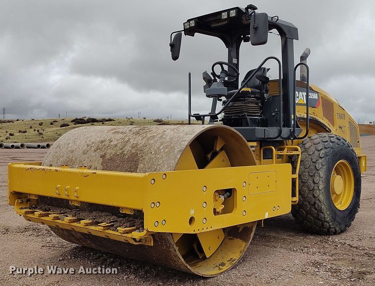 2016 Caterpillar CS56B single drum vibratory roller - EH0245