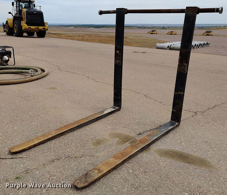 Shop built wheel loader forks - EH0319