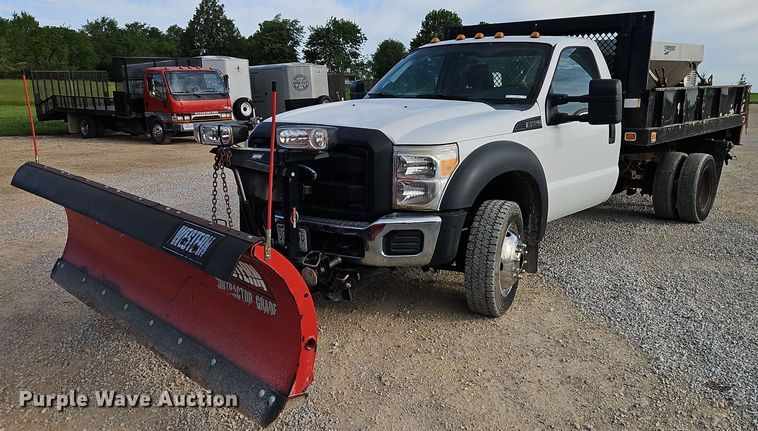 2014 Ford F450 Super Duty XL dump flatbed truck - EJ0043