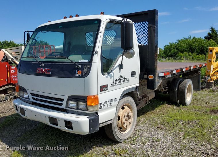 2003 GMC W4 dump flatbed truck - EJ0061