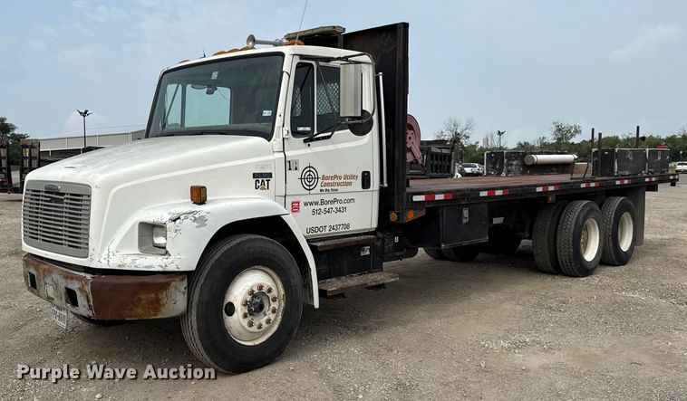 2003 Freightliner FL80 flatbed truck - EJ3744