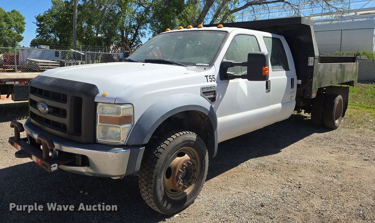 2008 Ford F550 Super Duty XL Crew Cab dump truck - EO0824