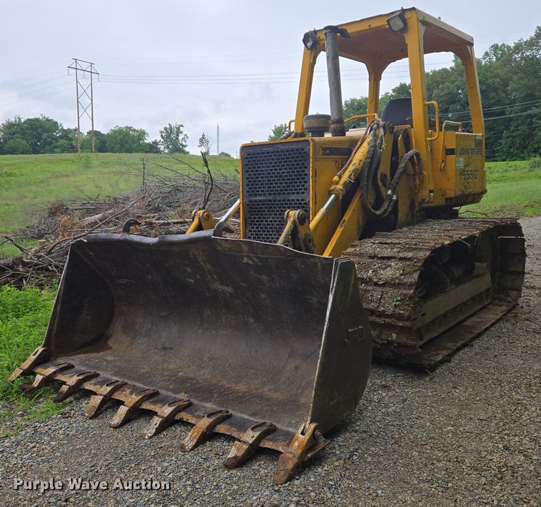 1989 John Deere 555G track loader - DW7034