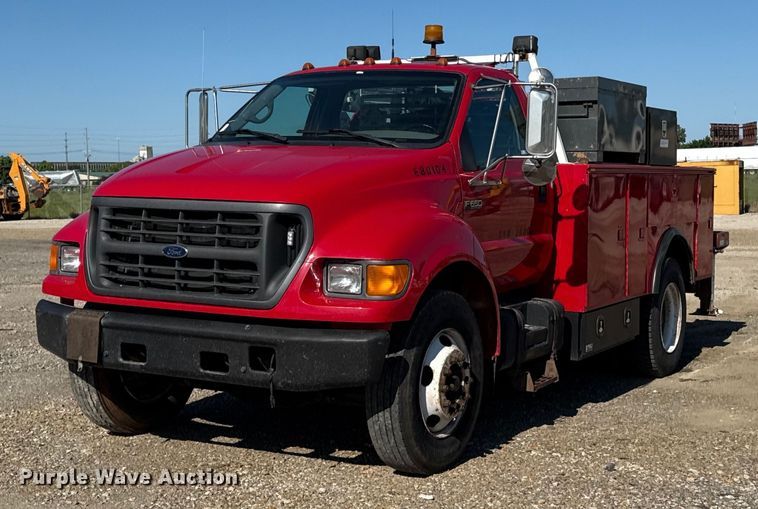 2000 Ford F650 Super Duty utility / service truck - DZ4164