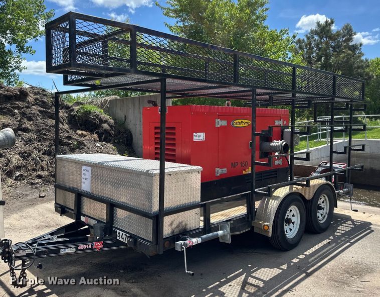 2008 PJ utility trailer with instaprime mp 150 water pump - EB2592