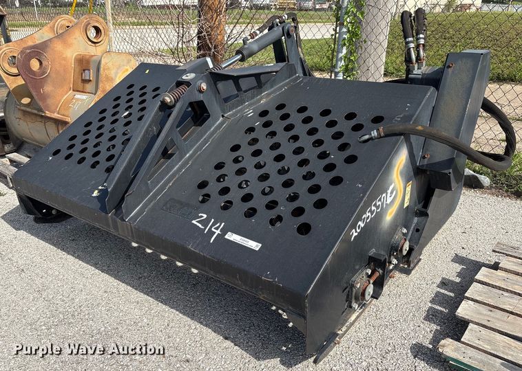 2004 Caterpillar LR18B skid steer landscape rake - EG8455