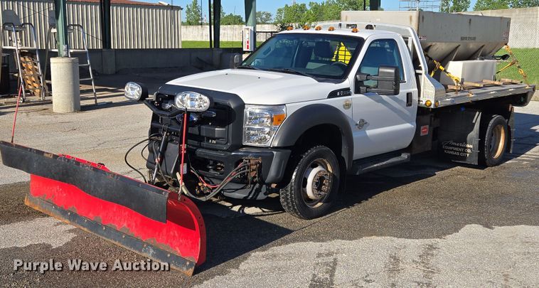 2014 Ford F550 XL Super Duty dump flatbed truck - EQ6553