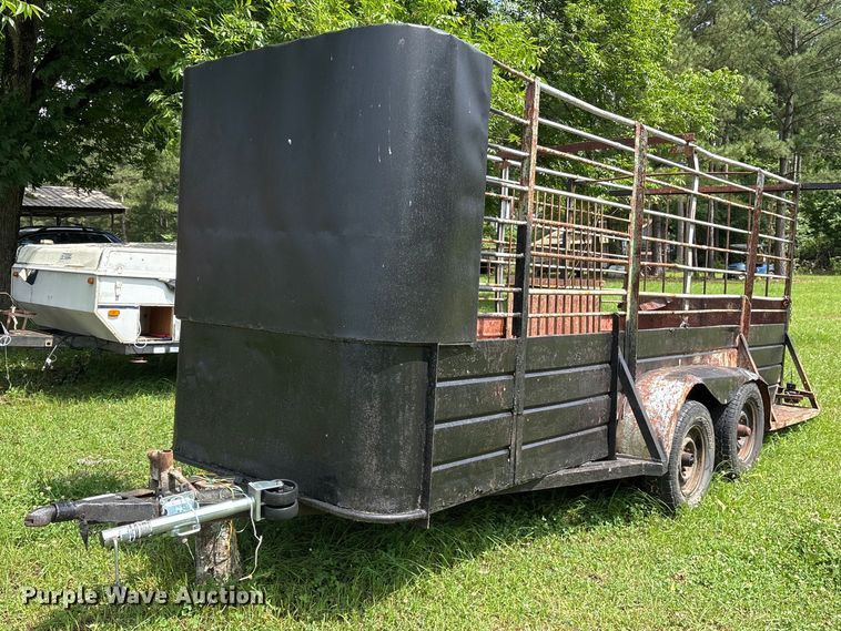 Shop built livestock trailer - DY0514