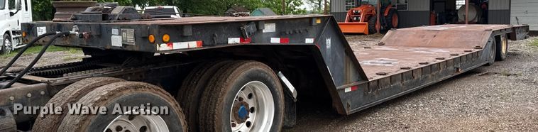 1989 Trail King TK60HTXL-462 double drop deck equipment trailer - DT6617