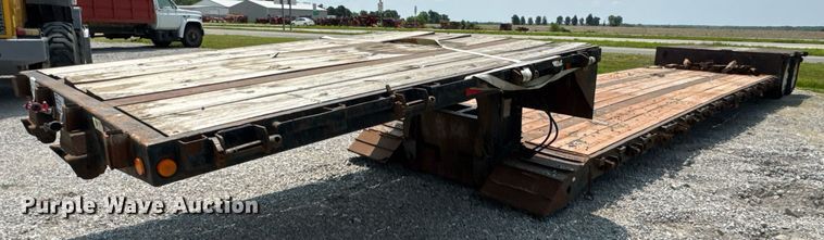 1988 Trail King drop deck equipment trailer - DV4133