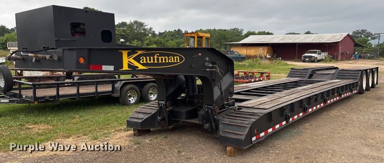 2011 Kaufman lowboy equipment trailer - DY0507