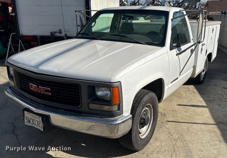 1998 GMC Sierra 3500 utility bed pickup truck - FB9398