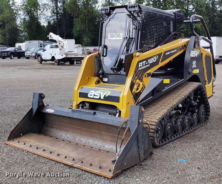 2022 ASV RT120 Forestry tracked skid steer loader - YA0585