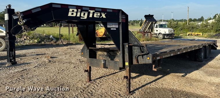 2016 Big Tex 22GN-25BK+5MR equipment trailer - EN4566