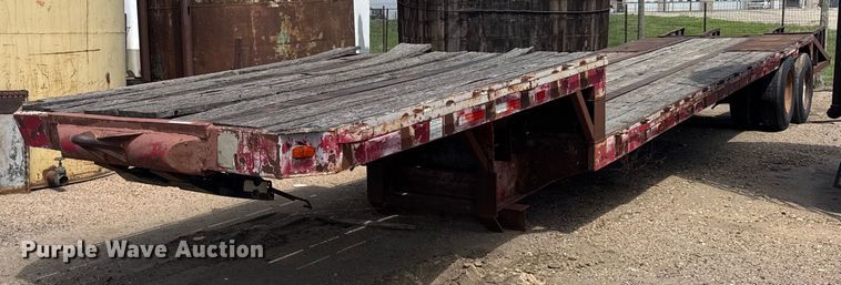 1977 Fontaine drop deck equipment trailer - EG6617