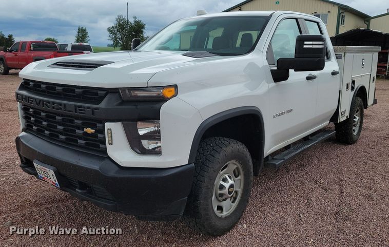 2020 Chevrolet Silverado 2500HD Double Cab utility bed pickup truck - DX7096