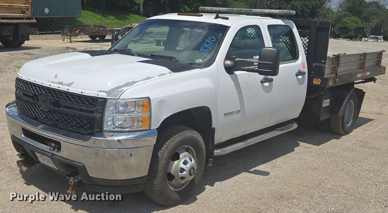 2013 Chevrolet Silverado 3500HD Crew Cab dump flatbed pickup truck - EF1669