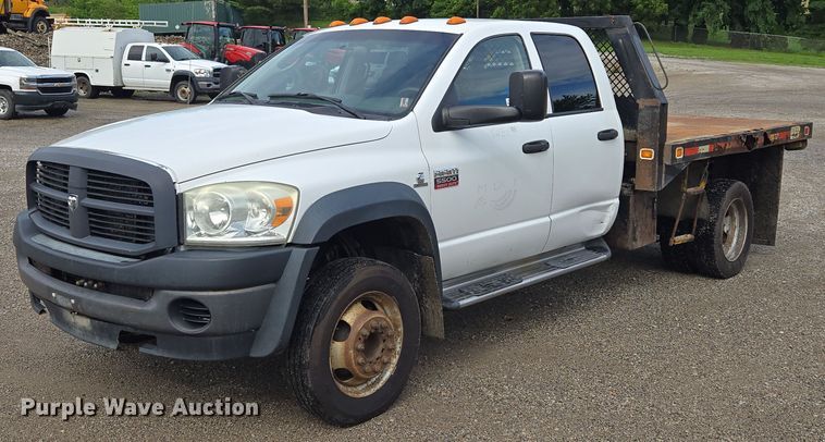 2010 Dodge Ram 5500 Crew Cab dump flatbed truck - EF1680