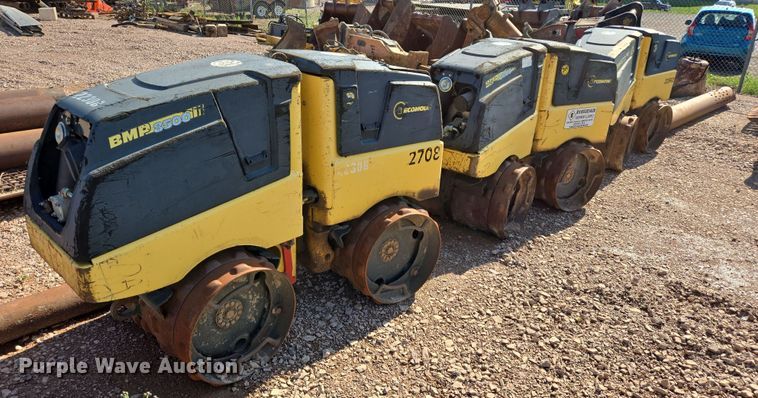 (3) Bomag BMP8500 trench compactors - DT7238