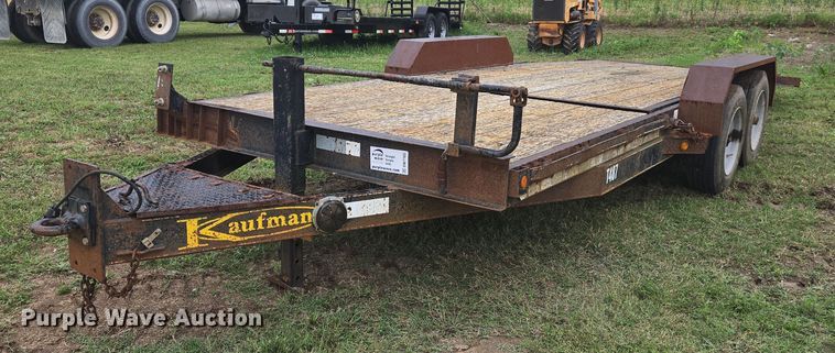 2012 Kaufman tilt deck equipment trailer - DW7165