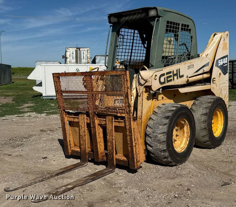 Gehl 5640 Skid Steer Loader For Sale | Purple Wave Auction