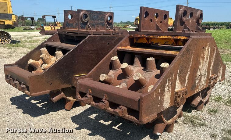 (2) 28" W  excavator double drum roller compactors - DY0257