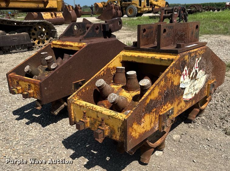 (2) 16" W excavator double drum rollers - DY0261